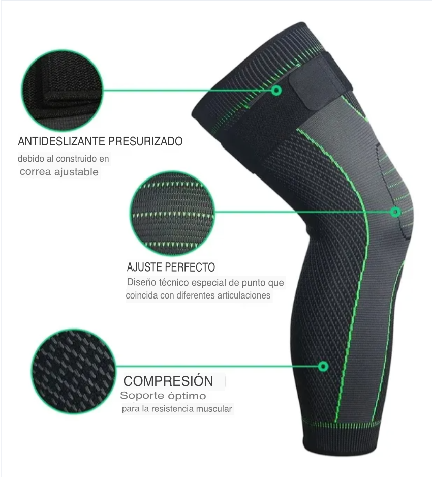 RODILLERA DE COMPRESION PIERNA COMPLETA